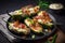 Jalapeno Poppers with rich and creamy, stuffed jalapenos, generativ ai