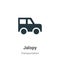 Jalopy vector icon on white background. Flat vector jalopy icon symbol sign from modern transportation collection for mobile