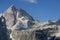 Jalovec peak from Slemenova peak in Julian Alps