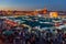 Jamaa el-Fna market square in Marrakesh, Morocco