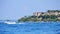 Jamaica Beach and Grotte di Catullo ruins Lake Garda Northern Italy