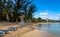 Jamaica Beach, sand and chairs