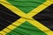 Jamaica Flag Wave Close Up, national flag