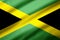 Jamaica realistic flag illustration.