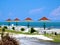 Jamaica Red Roofed Cafe Tables