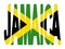 Jamaica text with flag