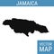 Jamaica vector map with title