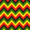 Jamaican color zigzag seamless pattern.