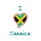 Jamaican flag patriotic t-shirt design.