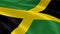 Jamaican flag in the wind