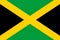 Jamaican national flag, official flag of Jamaica accurate colors