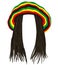 Jamaican rasta hat. Hair dreadlocks. reggae . funny avatar