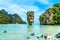 James Bond Island-Koh Tapoo from Phang Nga Bay,Thailand