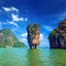 James Bond island view tropical landscape