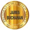 James Buchanan Gold Metal Stamp