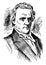 James Buchanan vintage illustration