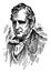 James Fenimore Cooper vintage illustration