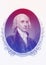 James Madison 4th U.S. President line art portrait