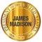 James Madison Gold Metal Stamp