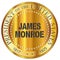 James Monroe Gold Metal Stamp