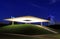 James Turrell`s Skyspace in Rice University, Houston, Texas, at night