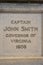 Jamestown, Virginia - March 27, 2018: Statue of Captain John Smith