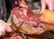 Jamon serrano pork ham meat