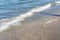 ,  - Jan 01, 1970: Closeup shot of waves crashing onto a shore