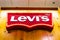 Jan 9, 2020 Mountain View / CA / USA - Levi`s logo displayed at the Company`s section in a department store