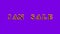 Jan Sale fire text effect violet background