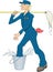 Janitor Cartoon Vector Illustration