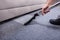 Janitor Cleaning Carpet