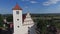 Janowiec, aerial view, 06 2017, Poland