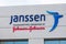 Janssen Pharmaceutica sign and logo. Janssen Pharmaceutica is a pharmaceutical company owned by Johnson and Johnson