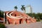 Jantar Mantar- medieval observatory in Delhi, India