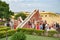 Jantar Mantar Observatory in Jaipur is a collection of 19 astronomical instruments built by Rajput King Sawai Jai Singh II