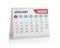 January 2020 Desktop Calendar