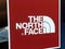 January 2020 Reggio Emilia, Italy: The North face logo icon in clothes store close-up. The North face brand