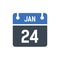 January 24 Calendar, date, interface, time icon, Web, internet, setting, time, calendar, change, date Calendar Date Icon, Event Da