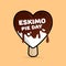 January 24th is a sweet holiday, International Eskimo Pie Day. Ice cream in a heart shaped chocolate poured fragrant.