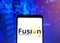 January 25, 2022, Brazil. In this photo illustration, an Fusion Pharmaceuticals logo is seen displayed on a smartphone screen