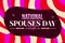 January 26 is observed as National spouses day in the United States, colorful loving background