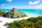 January 28, , Quintana Roo, Mexico - A general view of the Mayan archaeological ruins of Tulum. made with