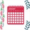 January month calendar. January month. Colorful january Calendar