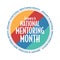 January is National Mentoring Month. Holiday concept. Template for background, banner, card, poster with text