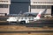 Japan Airlines JAL airplane in Haneda Airport HND one of main Tokyo airports, Tokyo, Japan. 20th Arashi Thanks Jet airbus A350