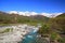 Japan Alps and river