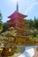 Japan. Aomori. Seiryu temple. Five-storied pagoda.