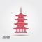 Japan architecture symbol pagoda