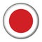 Japan button flag round shape